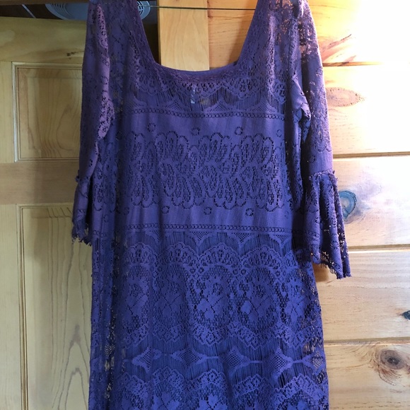 ADORABLE FREE PEOPLE BOHO MINI DRESS - NWOT Small - Picture 2 of 8